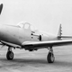Bell XP-39 prototype. Note the air intake for the turbo-supercharger on the side. This was removed after NACA wind tunnel testing. (San Diego Air and Space Museum)